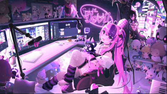 How to stream on Twitch: Ironmouse sits at her pc