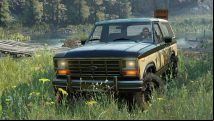 This SnowRunner mod adds a classic 1983 Ford Bronco