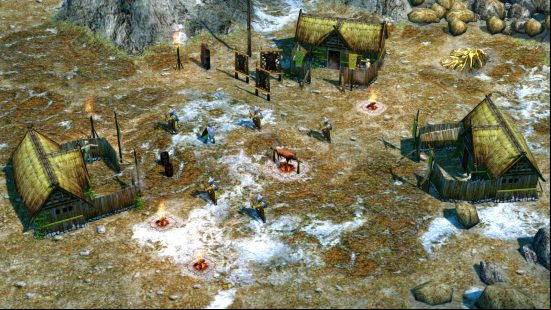 Best games like Age of Empires - a Viking village just as the ground frost melts in Age of Mythology.