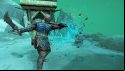Kratos doing a spinning attack in our God of War PC review