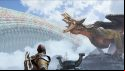 Kratos looking at a dragon in our God of War PC review