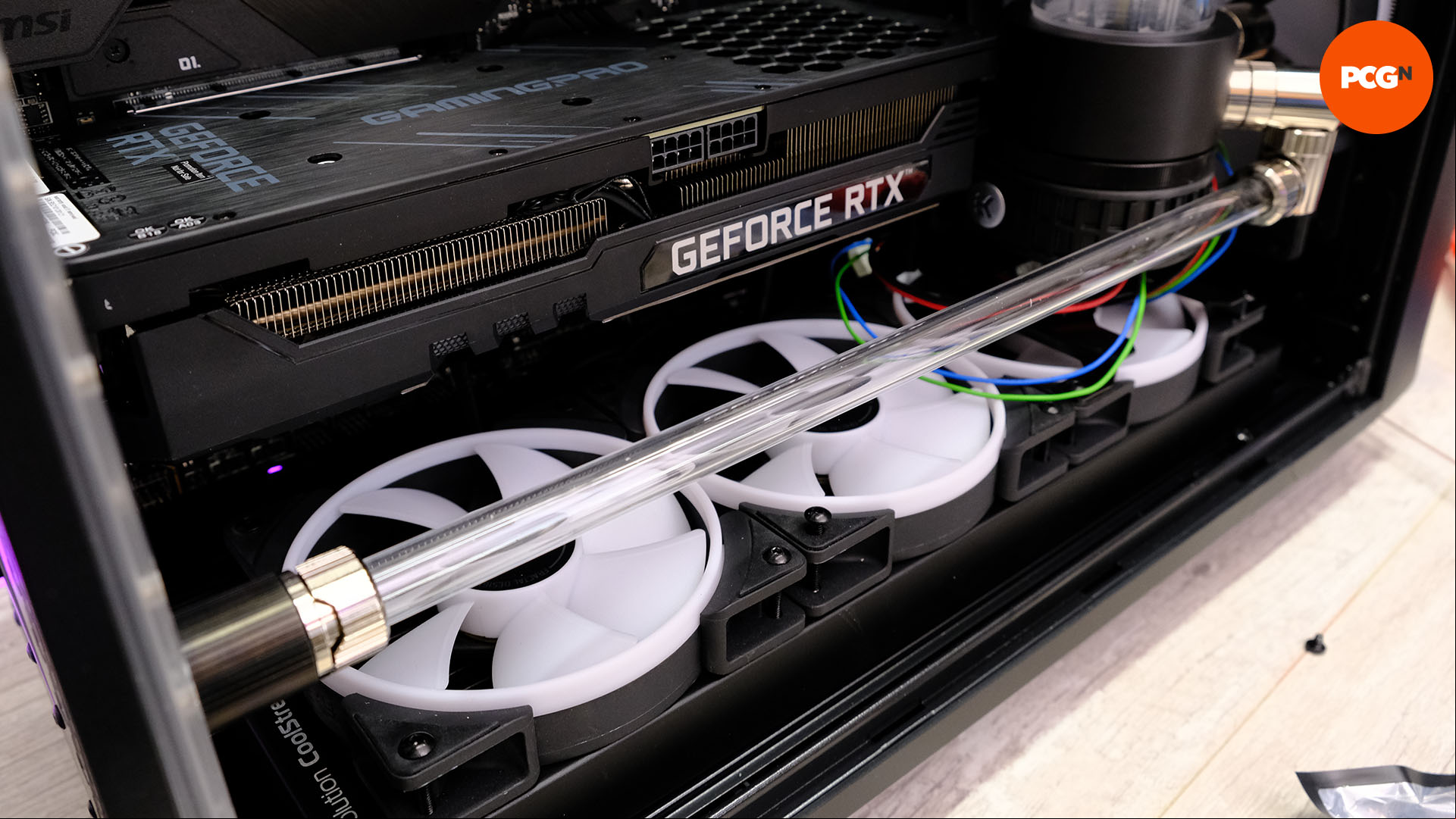 Fractal Design Torrent review: 360mm radiator installed in base