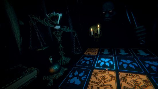Best card games PC: looking across the table in Inscryption