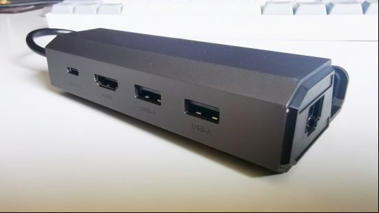 Jsaux Steam Deck dock with ports facing camera