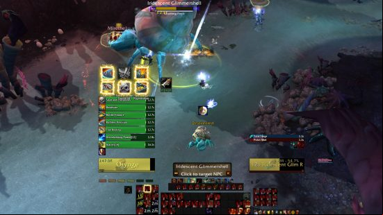 Best WoW addons 2022: A snapshot of the Weak Auras 2 mod in action, which depicts the cooldowns for various abilities.