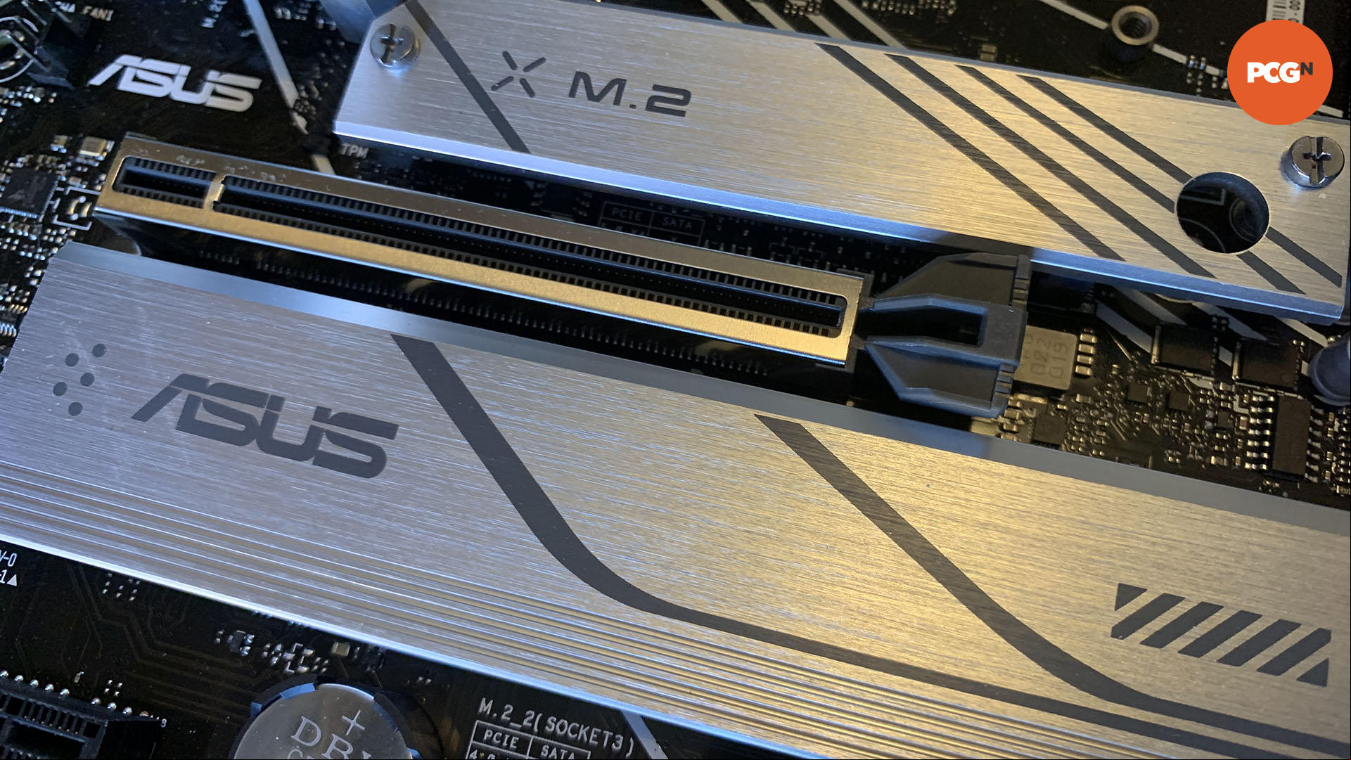 How to install a graphics card: Motherboard PCIe slot.