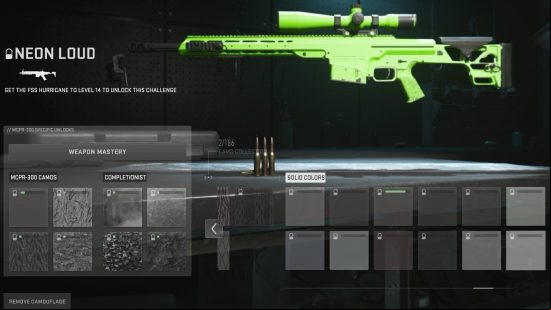 Modern Warfare 2 camo challenges: the neon loud camo unlock challenge