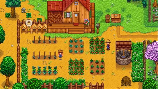 A lovingly cared-for farm in Stardew Valley, one of the best games like Minecraft
