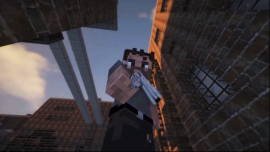 Best Minecraft servers: a man holding a gun in The Mining Dead.