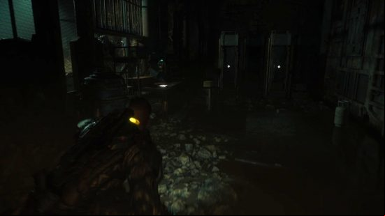 The Callisto Protocol weapons: The location of the tactical pistol weapons schematic located on the workbench in a cell underground during the Below chapter.