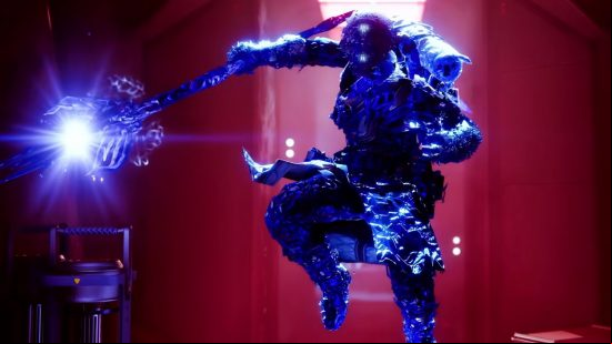 Best Destiny 2 Warlock Stasis builds for PvP and PvE: A Shadebinder Warlock uses its super in the air.