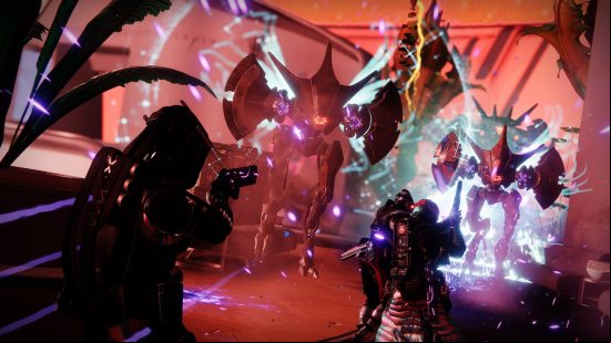 Destiny 2 Terminal Overload guide - how to complete and get keys: Guardians fight a Vex enemy in Neomuna.