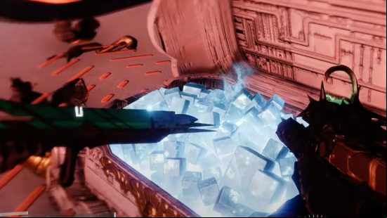 Destiny 2 Terminal Overload guide - how to complete and get keys: An open chest after completing Terminal Overload.