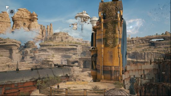 A tall building signifies the end of the Star Wars Jedi Survivor Harvest Reach Nekko puzzle solution