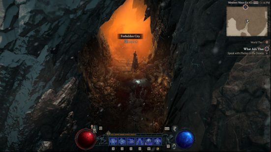 Diablo 4 dungeon resetting is as simple as leaving and coming back to the glowing yellow entrance.