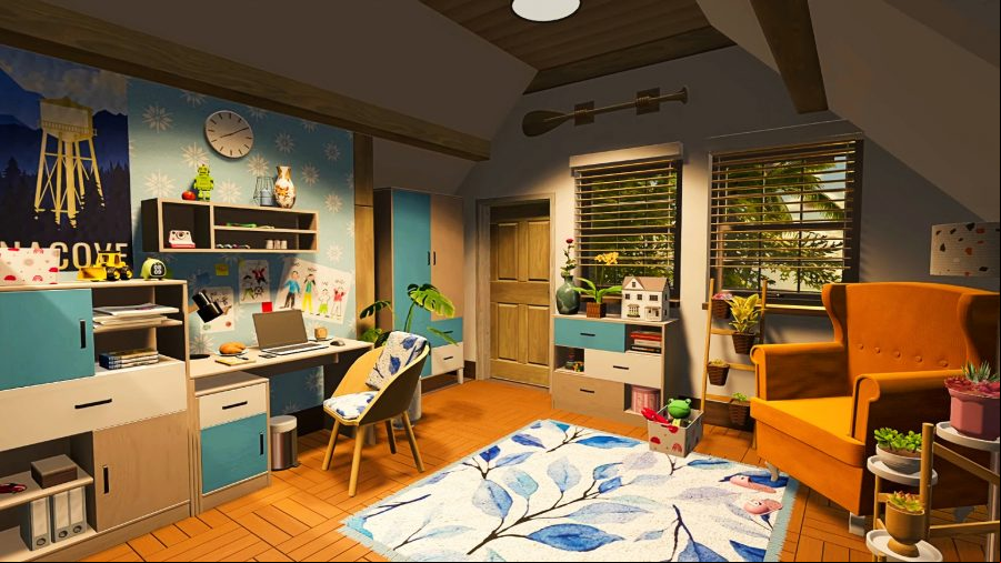 House Flipper 2 - a lovingly decorated room.