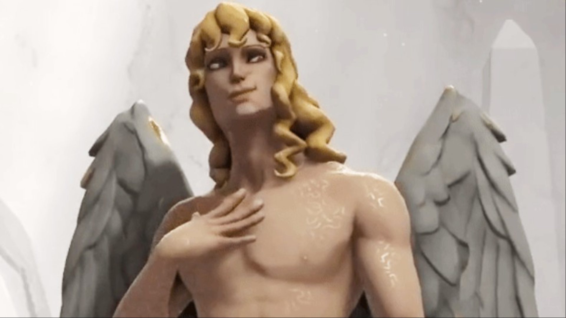 Solium Infernum Andromalius: A blond fallen angel from strategy game Solium Infernum