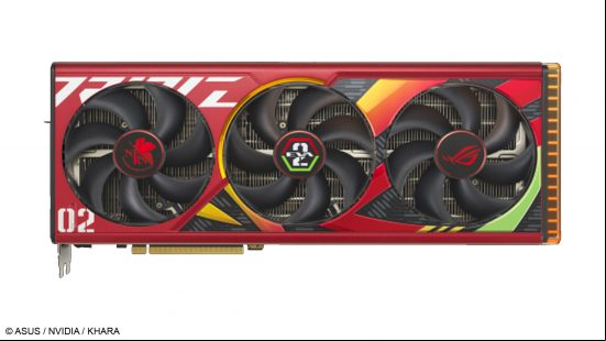 An image of the custom Evangelion RTX 4090 GPU by ASUS.