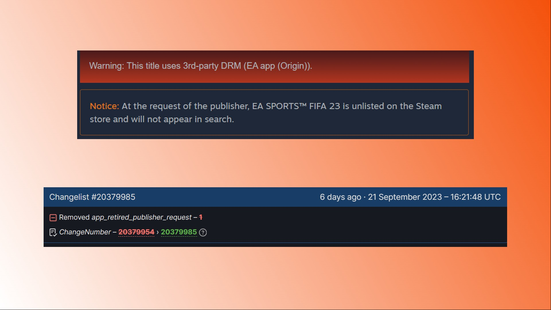 FIFA deleted: Messages from the FIFA 23 Steam page posted ahead of EA Sports FC 24