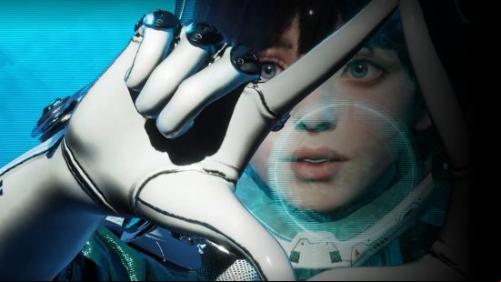 Young The First Descendant character Valby wears a space helmet and holds her hands out in front of her making a diamond with her fingers.