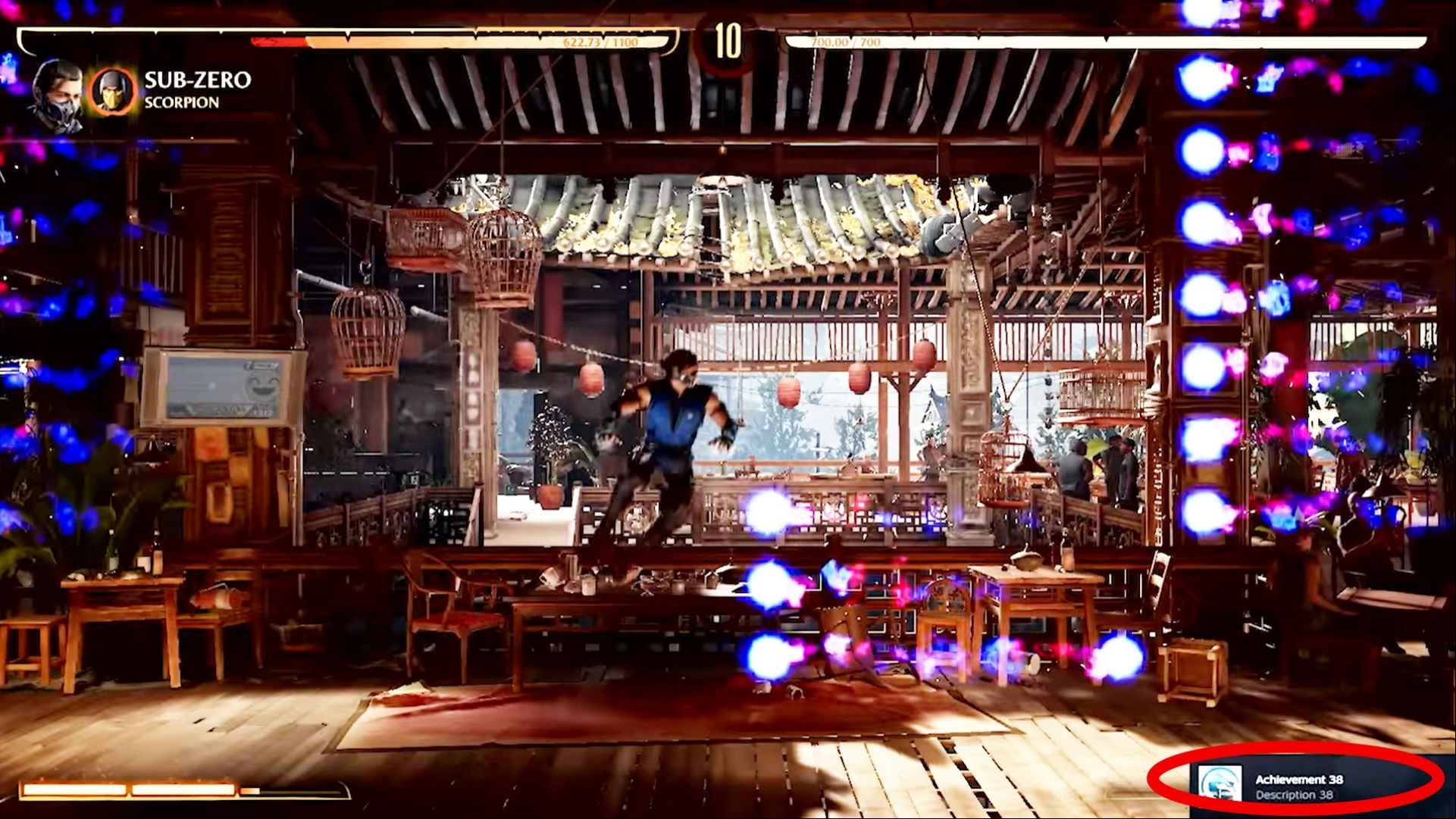 Mortal Kombat 1 Steam achievement Nintendo Switch: An image of fighting game Mortal Kombat 1 highlight a Steam achievement message