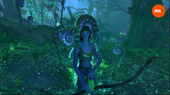 A small platoon of Na'vi rebels deep in the forest of Pandora I met during the Avatar Frontiers of Pandora preview.