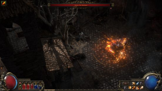 Path of Exile 2 Mercenary - The new class fights giant creature Ursea, the Matron.