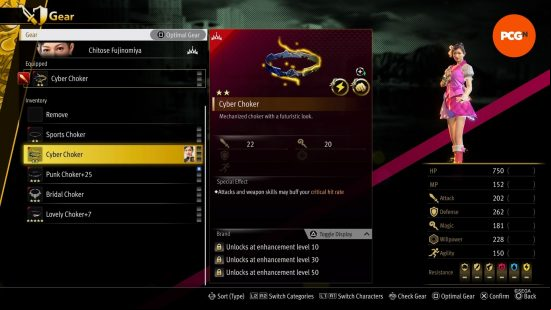Like a Dragon Infinite Wealth best weapons: cyber choker