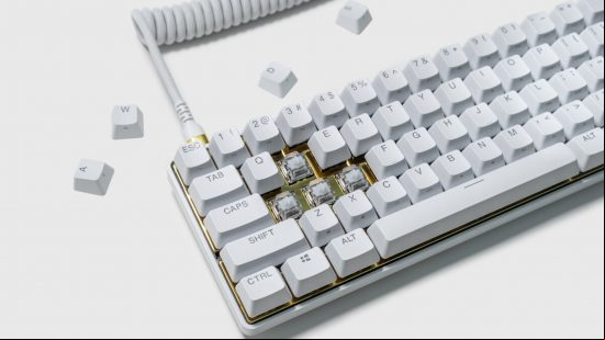 Steelseries White x Gold apex pro mini keyboard 