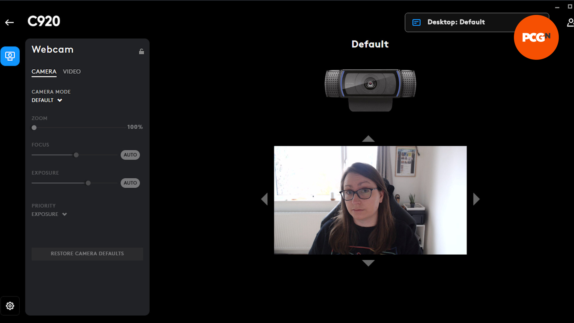 Screenshot from the Logitech iG Hub