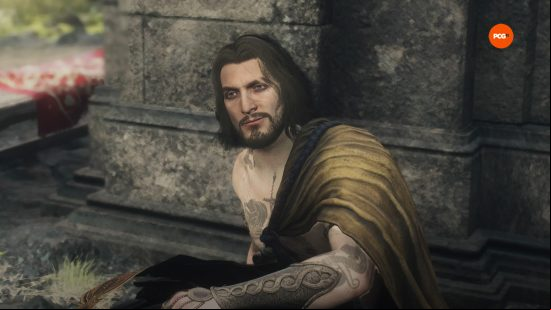 the warfarer lamond sitting in dragons dogma 2