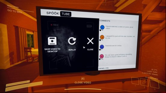 Getting more viewers in Content Warning: a computer screen showing a list of comments by s.