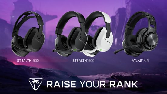 an image of the turtle beach stealth 500, 600 and atlas air