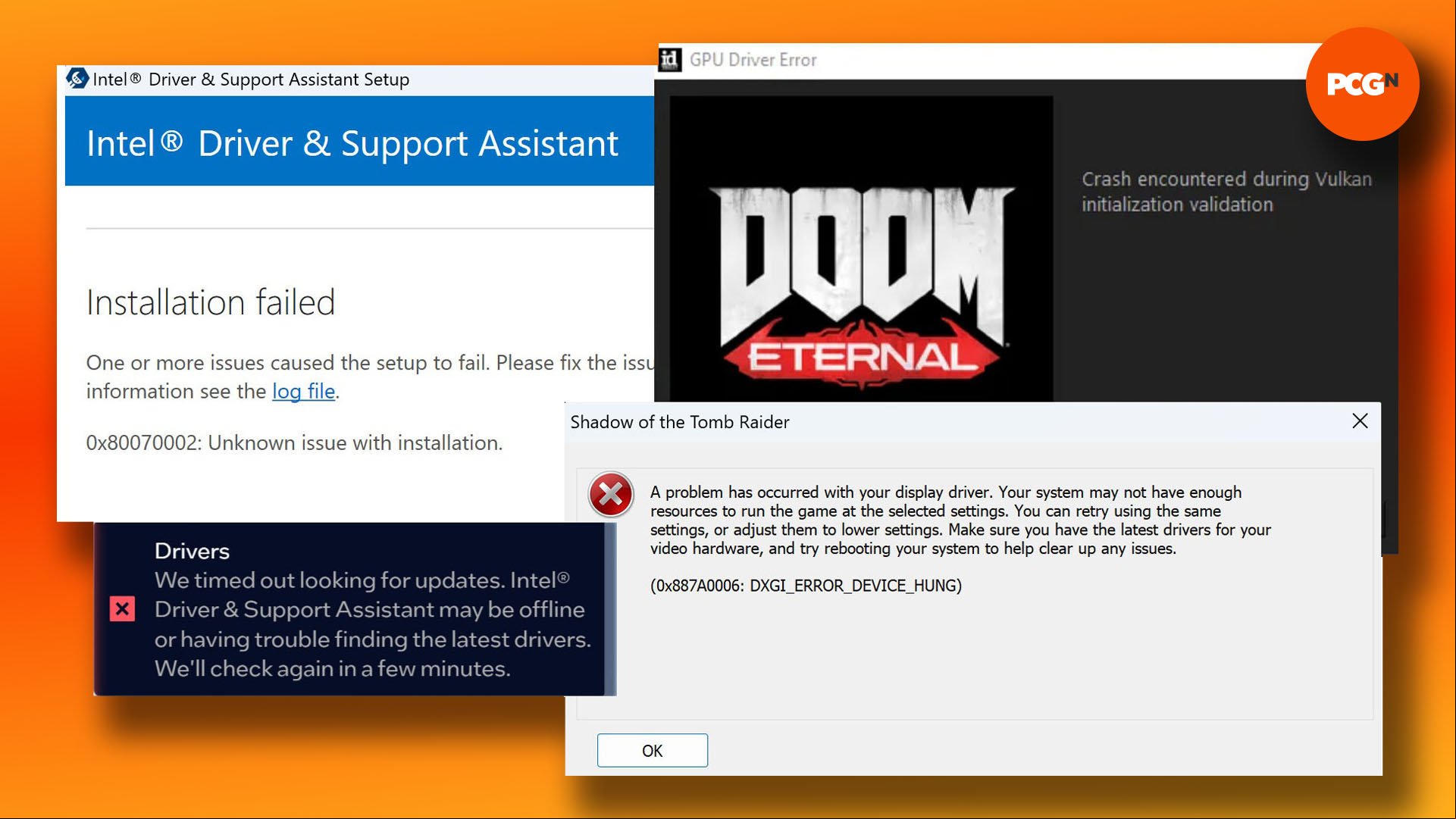 Intel Arc A770 review: Resizable BAR error message