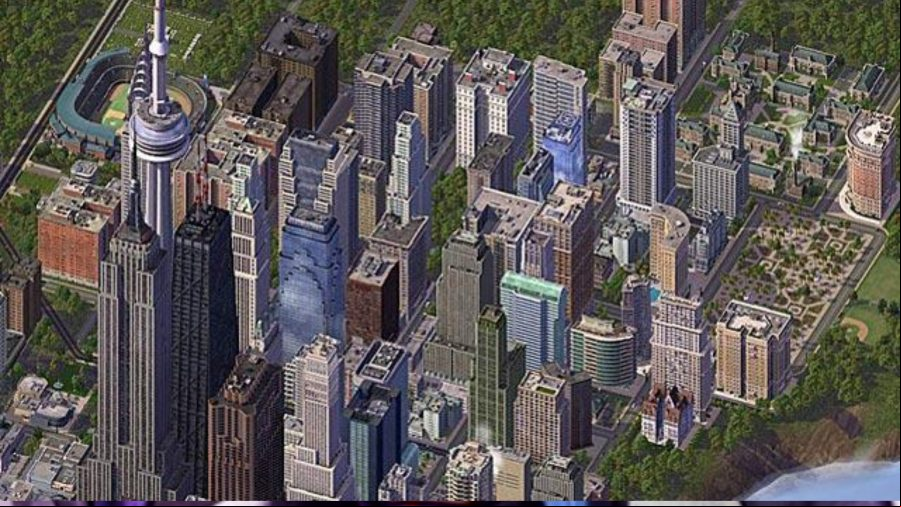 SimCity 4 - A sprawling high-rise metropolis in the EA Maxis city builder.