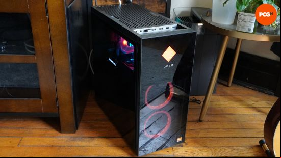 HP Omen 40L review: Whole RGB gaming PC on wooden floor