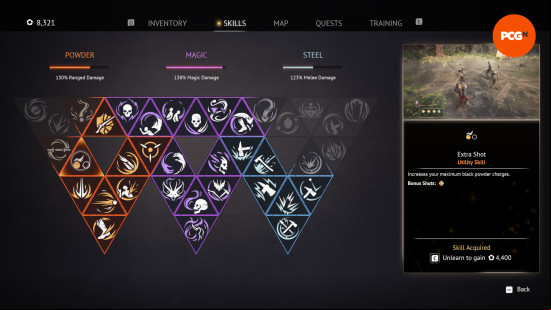 the extra shot skill the skill tree in flintlock