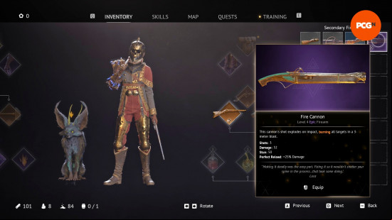 The Fire Cannon, one of the best Flintlock The Siege of Dawn weapons.
