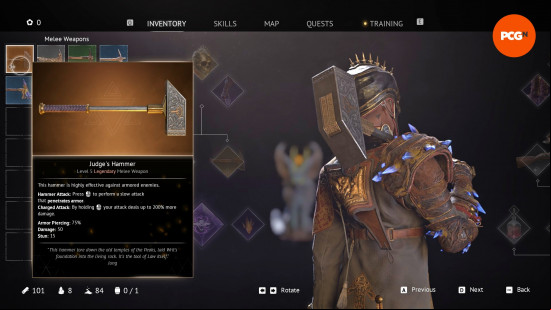 The Judge's Hammer, one of the best Flintlock The Siege of Dawn weapons.
