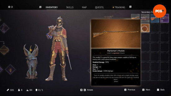 The Marksman's Musket, one of the best Flintlock The Siege of Dawn weapons.
