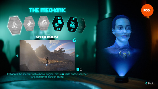 The Mechanic ability which can be unlocked through meeting Selo Rovak, one of the Star Wars Outlaws experts.