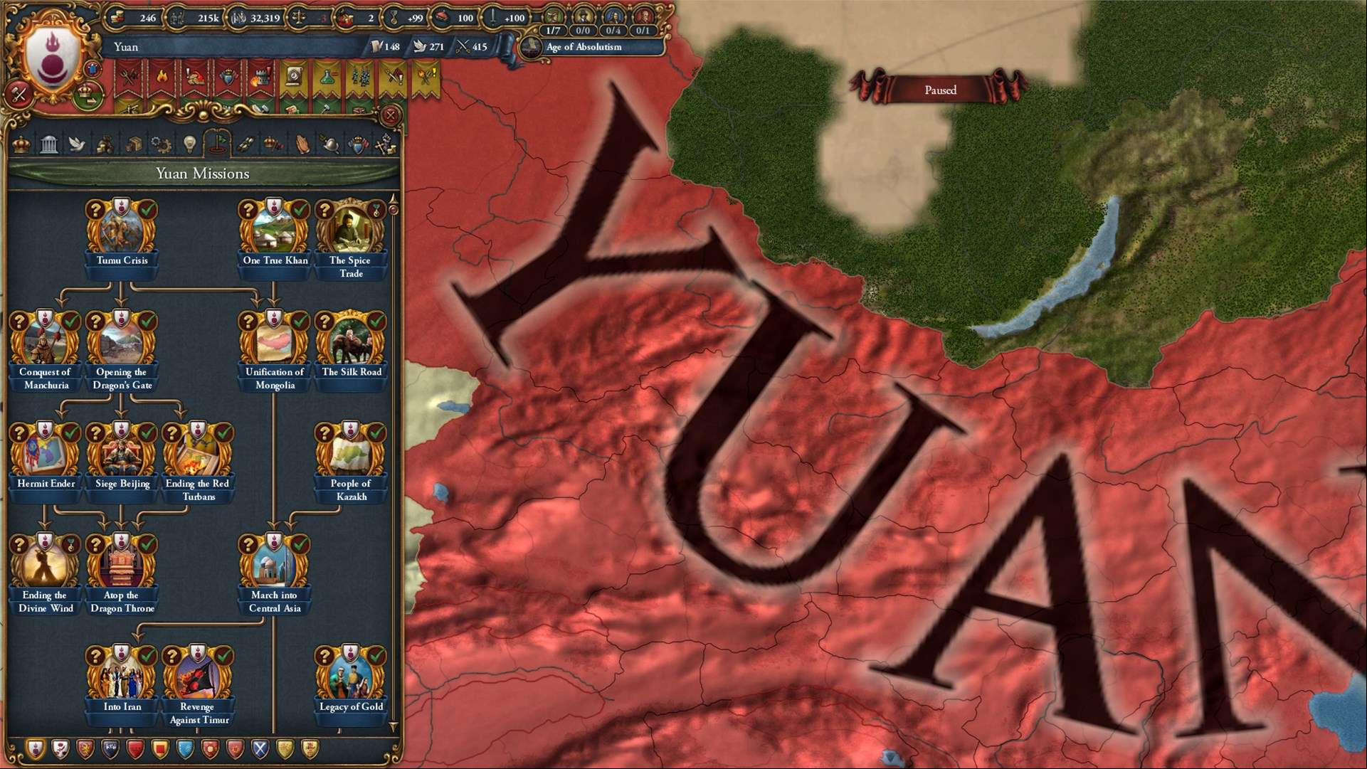 Europa Universalis 5: A map from Paradox grand strategy game Europa Universalis 4