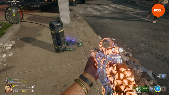 A Dark Aether canister placed down by a trap during the Black Ops 6 Zombies Liberty Falls main quest.