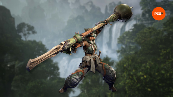 character art of the monster hunter wilds insect glaive