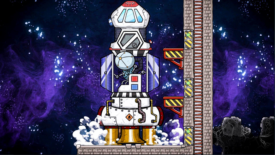 Oxygen Not Included - A spaceship.