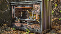 This rustic AMD gaming PC build blends perfectly with nature