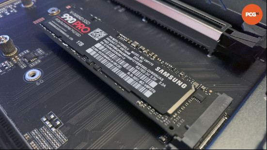 Samsung 990 Pro review: Installed in motherboard M.2 slot.