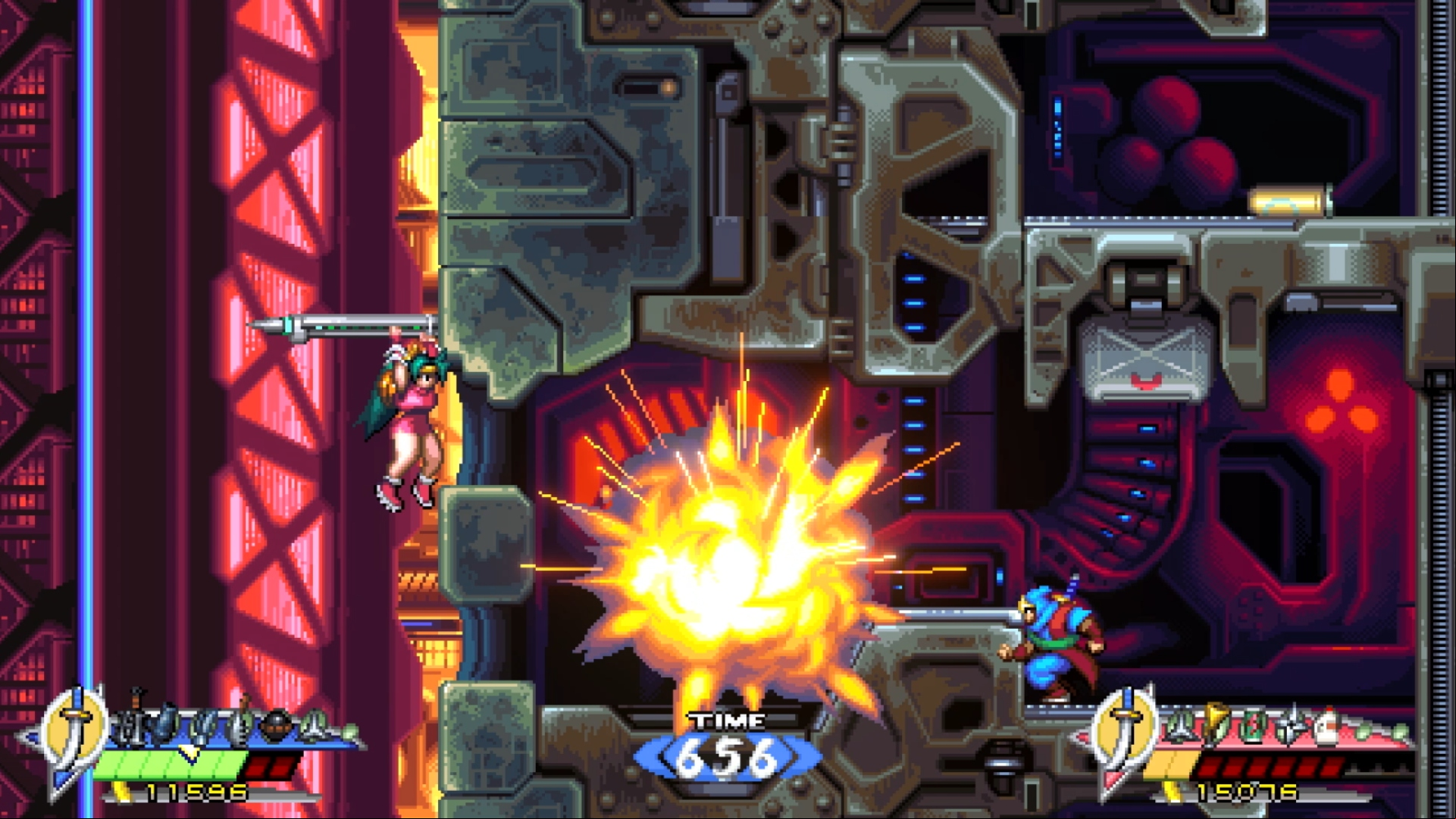 Shadow of the Ninja Reborn Steam rogulike game: A battle from the remake of Shadow of the Ninja