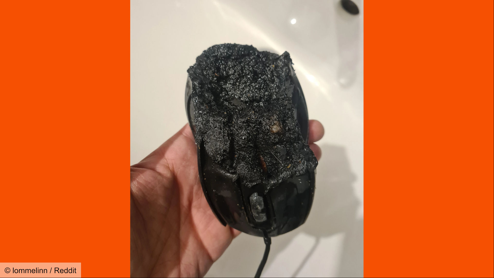 Burned out Gigabyte gaming mouse