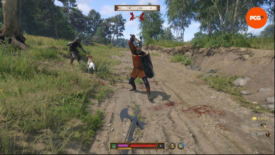 using a polearm in combat in kingdom come 2